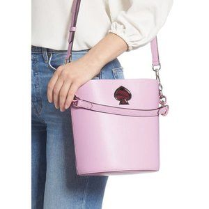 Kate Spade Leather Bucket Bag -the handle detail is super cute-